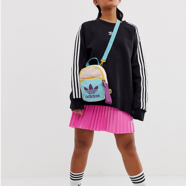 Adidas Originals Sportivo Mini Backpack in Pink &amp; Mint