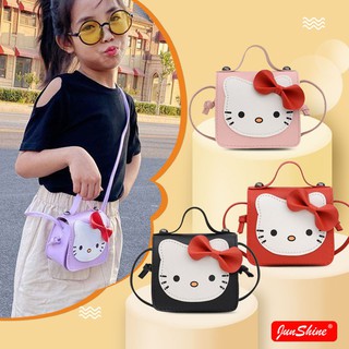 【พร้อมสต็อก】มาใหม่ แฟชั่นการ์ตูน Hello Kitty กระเป๋าสะพายไหล่ขนาดใหญ่ความจุน้ำหนักเบากระเป๋าถือน่ารัก สะพายข้างกระเป๋ากันน้ำกระเป๋าเด็กแบบสบายๆกระเป๋าพกพา