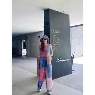 New arrival!! Bright Jumpsuit จั้มสูทลายใหม่เก๋มากๆจ้า ลายนี้กำลังมาเลยน้าา รอบนี้จัดหมวกบักเกตเข้าเซตมากให้ด้วยเลยจ้าา