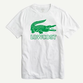 LOWCOST T SHIRT เสื้อยืด แฟชั่น ลายจระเข้ เสื้อใส่สบาย วินเทจ สตรีทเสื้อยืด