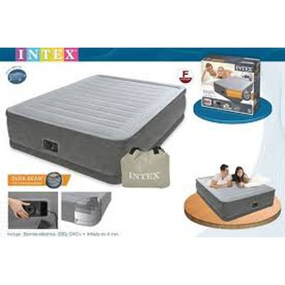 ที่นอนเป่าลม ปั้มลมในตัว Intex Comfort Plush Queen 67770 (5ฟุต)