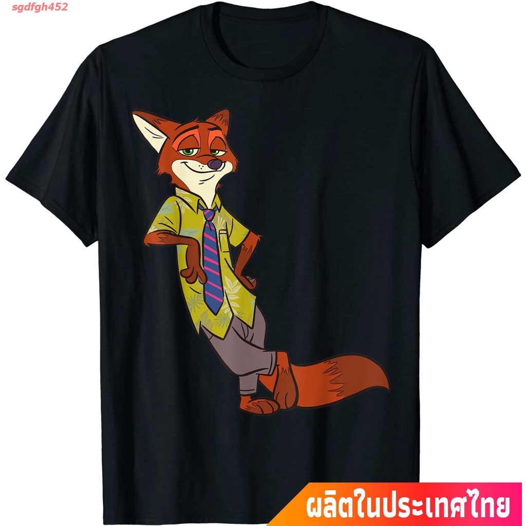 เสื้อยืดคอกลม แขนสั้น ผ้าฝ้าย 100% พิมพ์ลายการ์ตูนสัตว์ Crazy Animal City Zootopia Zootopia Judy Rab