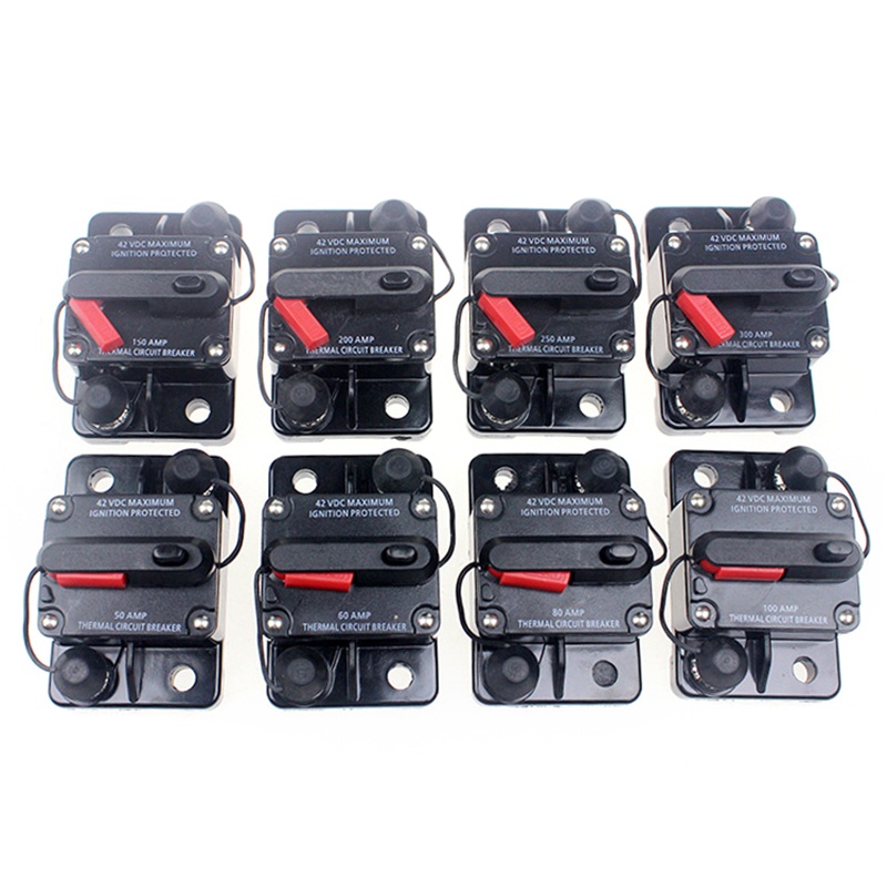 アウトレット 30-300AMPサーキットブレーカーIP67防水12V-48V手動リセットヒューズ40A  organisationsgaertner.at