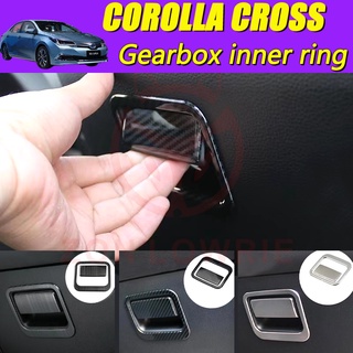 Corolla CROSS สติกเกอร์คาร์บอนไฟเบอร์ สําหรับตกแต่งคอนโซลกลาง สวิตช์ถุงมือ