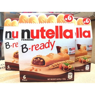 เวเฟอร์อบกรอบสอดไส้ช็อกโกแลตนูเทลล่า Nutella B-ready