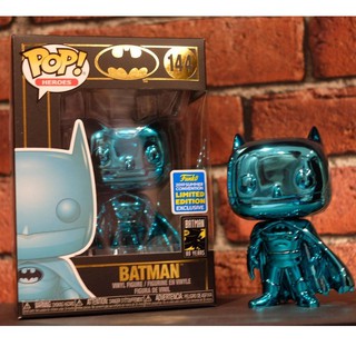 Funko Pop! Heroes: DC - Batman (Teal Chrome) [Summer Convention Exclusive]