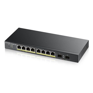 Zyxel (GS1900-10HP) L2 Smart Managed POE Switch 8 Port Gigabit, SFP 2 Port, POE 8 Port 77W