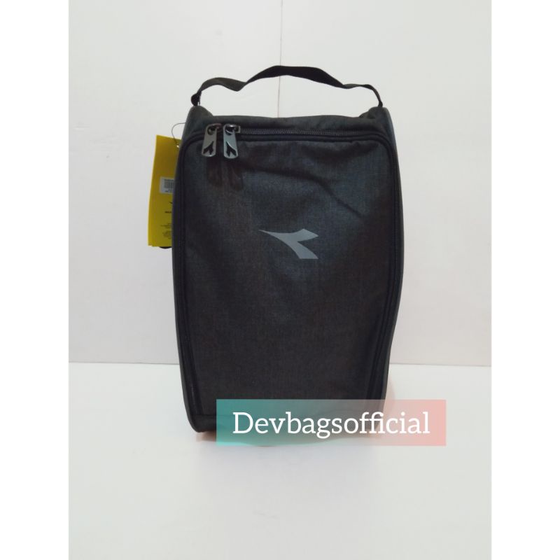 Hitam original diadora Shoebag - กระเป๋าฟุตบอล - กระเป๋าฟุตซอล - กระเป๋ารองเท้า - กระเป๋าสีดํา - กระ