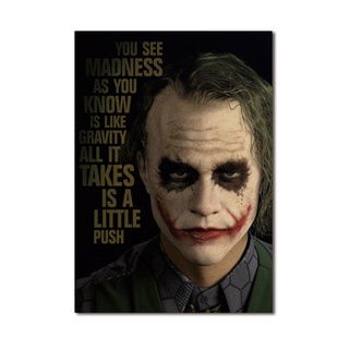 Joker10 โปสเตอร์กระดาษคราฟท์ สไตล์วินเทจ สําหรับตกแต่งผนัง บาร์ คาเฟ่