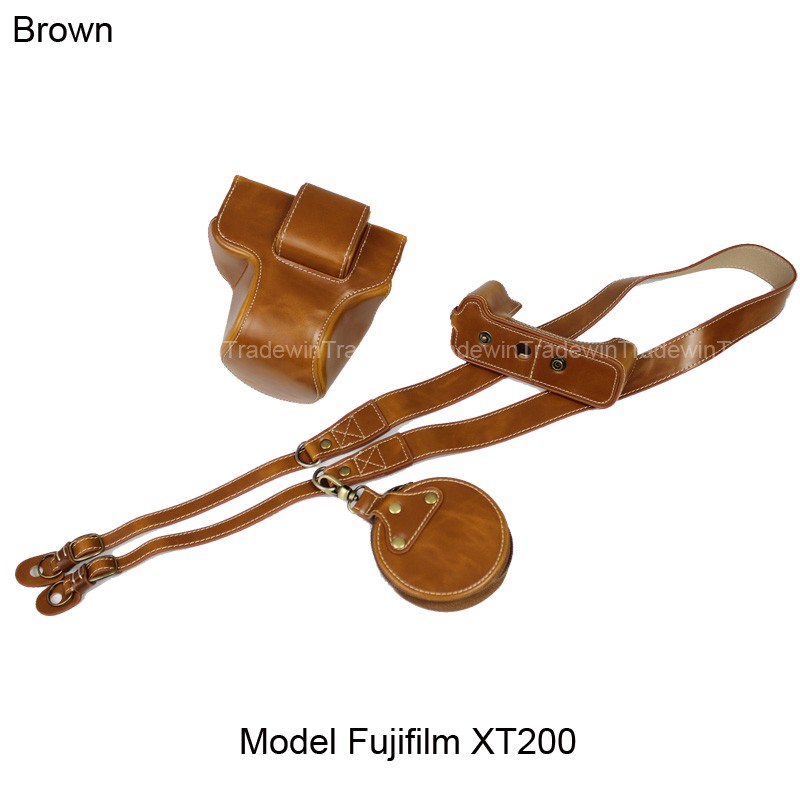 กระเป๋ากล้องหนังหรูหราสําหรับ Fujifilm X-T200 XT200 พร้อมเลนส์ 15-45 มม.