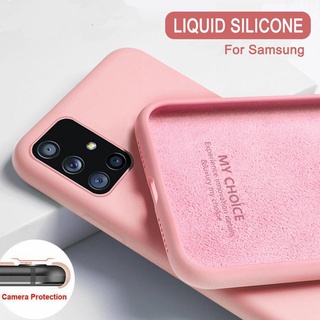 For Samsung Galaxy M31 M51 A11 A21s A31 Samsung Galaxy A51 A71 Liquid Silicone Rubber Soft Cover Shockproof Phone Case