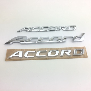 สติกเกอร์ตราสัญลักษณ์ Accord สีเงิน สําหรับตกแต่งรถยนต์ Accord Honda 8th 10th 7th 6th