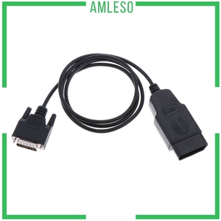 [Amleso] Obd2 16Pin Male To Db 15Pin Male สายเคเบิ้ลเชื่อมต่อขยาย Obd Ii สําหรับใช้ในการตรวจสอบวินิจฉัย