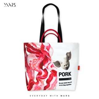 "MR.BACON" Shopping Bag สามารถใช้ได้ 2 แบบ