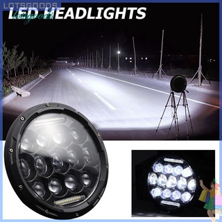 หลอดไฟหน้า h 4/h13 7 นิ้ว 140 w led กันน้ําพร้อม drl สําหรับ wrangler 1 ชิ้น