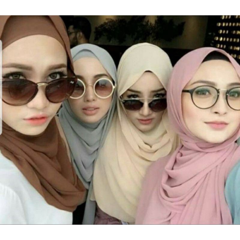 SHAWL CHIFON BORONG / SHAWL KEKNIS CHIFFON/SHAWL PANJAANG/SHAWL HEAVY CHIFON PLAIN