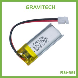 [Gravitechthai]Lithium Ion Polymer Battery LiPo 110mAh 3.7V - 401230