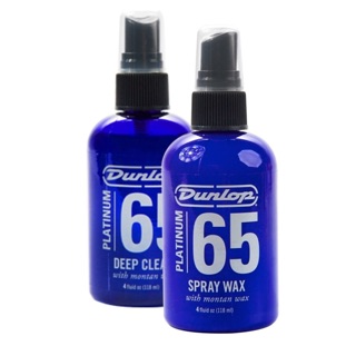 น้ำยาทำความสะอาดรักษากีต้าร์และเบส DUNLOP PLATINUM 65 CLEAN/SPRAY WAX TWIN PACK P6522