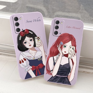 เคสเจ้าหญิงเคสมือถือ ซิลิกาเจลเหลว Phone Case For Samsung Galaxy Note 20 Plus Ultra Note 10 Plus Pro Note 9 กันกระแทก การป้องกันเลนส์กล้อง ปกหลังแบบอ่อน