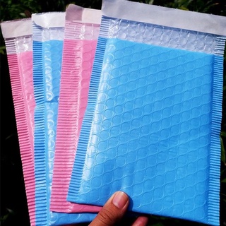 ร้านแนะนำถุงไปรษณีย์กันกระแทก ฝากาว ขนาด 14x17 สีฟ้าและสีชมพู ซองกันกระเเทก ซองบับเบิ้ล  1ใบ img 1