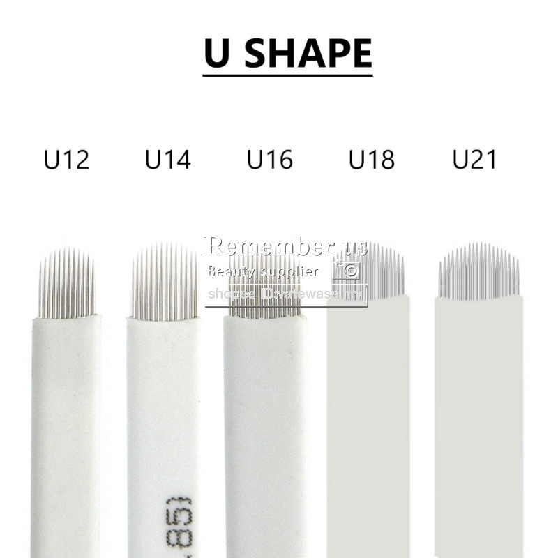 【Available】เข็มสักคิ้ว U Shape U12 U14 U16 U18 U21 1 ชิ้น สําหรับแต่งหน้าถาวร