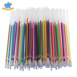 60X Glitter Gel Pen Refills Ink Markers Replacement Fluorescent Assorted Set