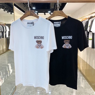 9316 เสื้อยืดแขนสั้นคอกลมพิมพ์ลายการ์ตูนหมีไซส์ S-4XlS-5XL