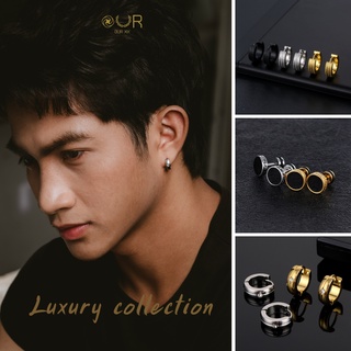 Our XX Luxury Collection ต่างหูเจาะ วัสดุไทเทเนียมเกรดเครื่องมือแพทย์ ราคาต่อชิ้น