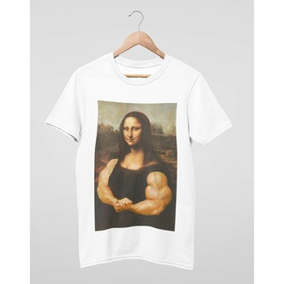 เสื้อยืด ผ้าฝ้าย พิมพ์ลาย Mona Lisa Unseix Diy สําหรับผู้ชายS-5XL