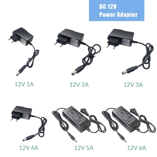 DC12V 12V แหล่งจ่ายไฟ 1A 2A 3A 5A 6A 8A Transformer AC 100V - 240V LED driver Converter Charger สำหรับไฟ LED Strip