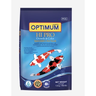 optimum 1.5kg อาหารปลาเร่งสีเร่งโต