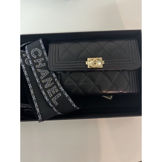 Chanel Boy Wallet BLK