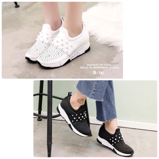 *เช็คของก่อนกดสั่ง* รองเท้าผ้าใบเสริมส้น