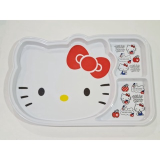 ถาดหลุมแบ่ง3ช่อง เมลามีน ลาย Hello Kitty