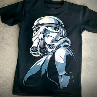 T-shirt  Bt108 เสื้อยืดผ้าฝ้าย 100% พิมพ์ลาย Star Wars Stormtrooper Big 2017 สีดํา สําหรับผู้ชายS-5XL