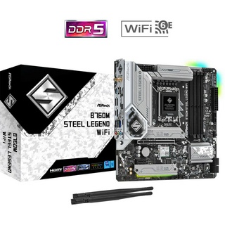 ASROCK B760M STEEL LEGEND WIFI LGA1700 DDR5 WiFi 6E  Micro ATX