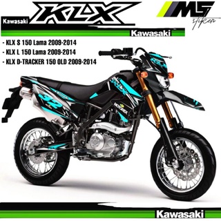 สติกเกอร์รูปลอก Fullbody KLX 150 Lama 2009-2014 KLX L Lama KLX S Lama DTRACKER Old KLX Old KLX KLX - Striping KLX - Sticker KLX | ชนเผ่า / กราฟิก 4