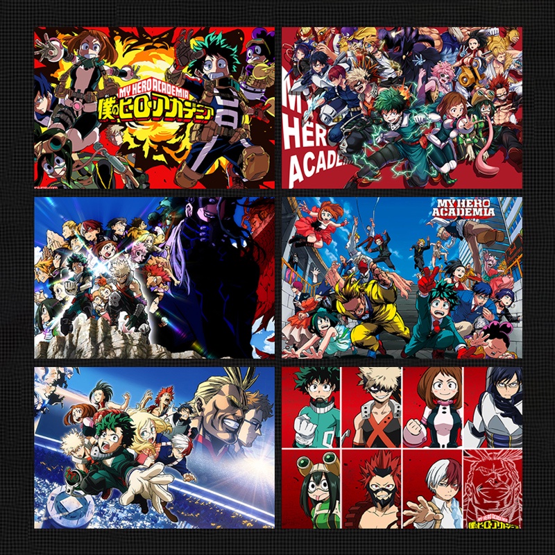 My Hero Academia โปสเตอร์สติ๊กเกอร์ติดผนังญี่ปุ่นอะนิเมะโปสเตอร์ Izuku Midoriya Anime Beauty สติ๊กเกอร์ติดผนังห้องนอนหอพักสติ๊กเกอร์ติดผนังฟิล์มป้องกันกาวโปสเตอร์ 40x60 ซม.