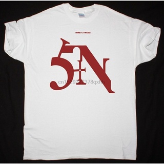 เสื้อยืดผ้าฝ้ายพิมพ์ลายขายดี เสื้อยืด โลหะ สีขาว เก้านิ้ว REZNOR NIN FILTER S-XXL