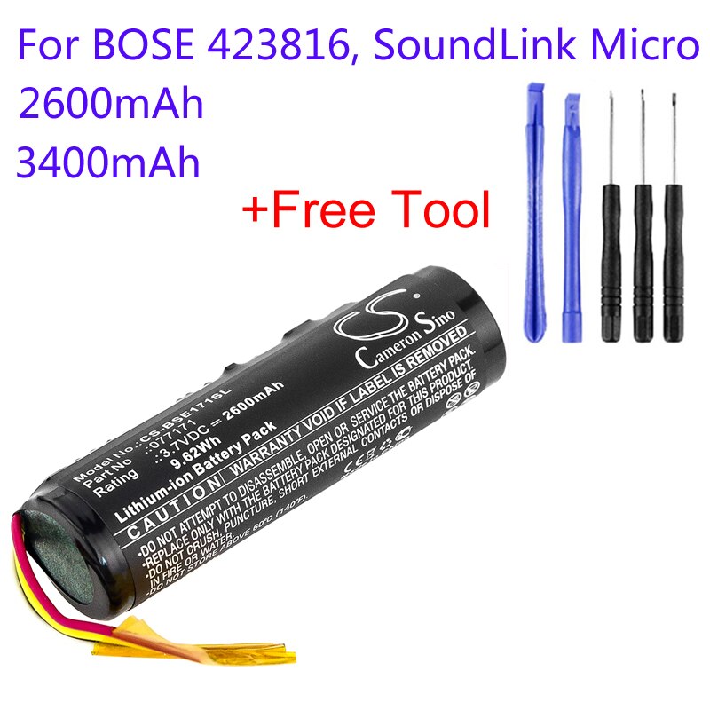 Cameron Sino 77171แบตเตอรี่สำหรับ BOSE 423816, SoundLink Micro CS-BSE171SL Mini Bluetooth Replacement S