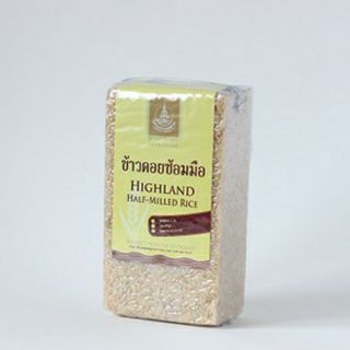 ข้าวดอยซ้อมมือแพ็คสูญญากาศ Half milled rice 1kg