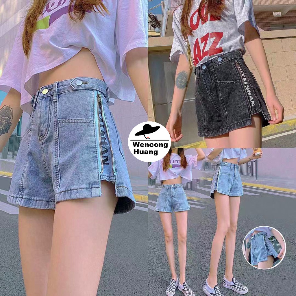 #8570   กางเกงยีนส์ขาสั้น  ทรงสวยเข้ารูป  ปลายขาขาด เอวปรับได้ 2 ระดับ สั้นสวมใส่สบาย