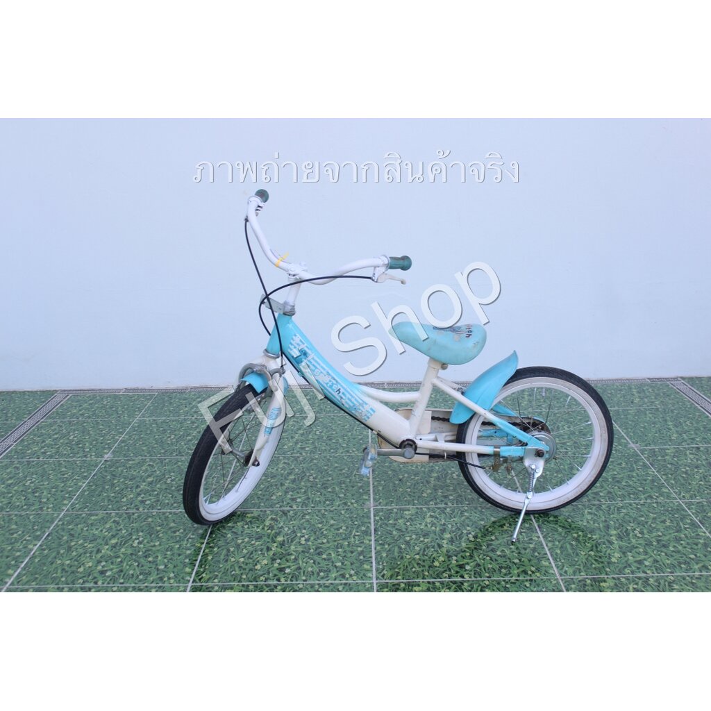 จักรยานเด็กญี่ปุ่น - ล้อ 16 นิ้ว - ไม่มีเกียร์ - สีฟ้า [จักรยานมือสอง]