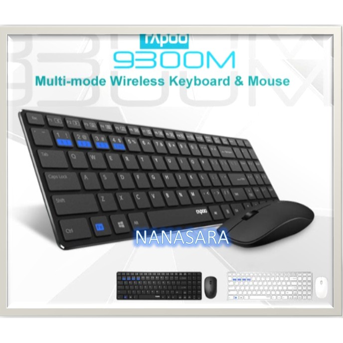 ✲Rapoo wireless keyboard+mouse คีย์บอร์ด+เม้าส์ รุ่น9300M