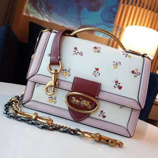 COACH 2508 RILEY TOP HANDLE 22 WITH HEART FLORAL PRINT