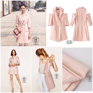 feminine trendy blazer dress