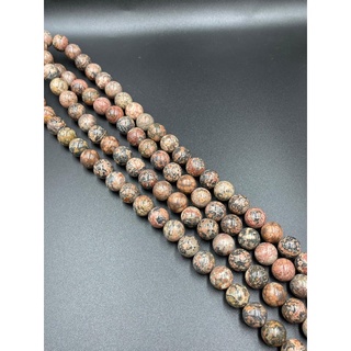 ลูกปัดทรงกลมแจสเปอร์ Jasper round beads