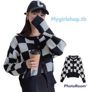 MYGIRLSHOP.TH👑👑เสื้อคลุมตารางหมากรุก🛒🛒88088