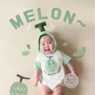 บอดี้สูท melon baby  แต่งตัวน้องเป็นผลไม้ บอดี้สูทเด็ก ชุดเด็ก