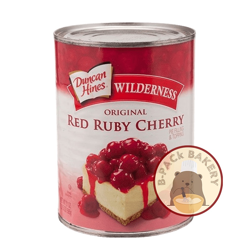วิลเดอร์เนส รูบี้ เชอรี่ พาย ฟิลลิ่ง และท๊อปปิ้ง Wilderness Royal Ruby Cherry Pie Filling & Topping 595g